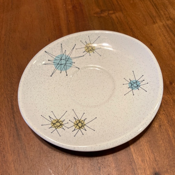 Franciscan Starburst Atomic Saucer Plate - Picture 3 of 5